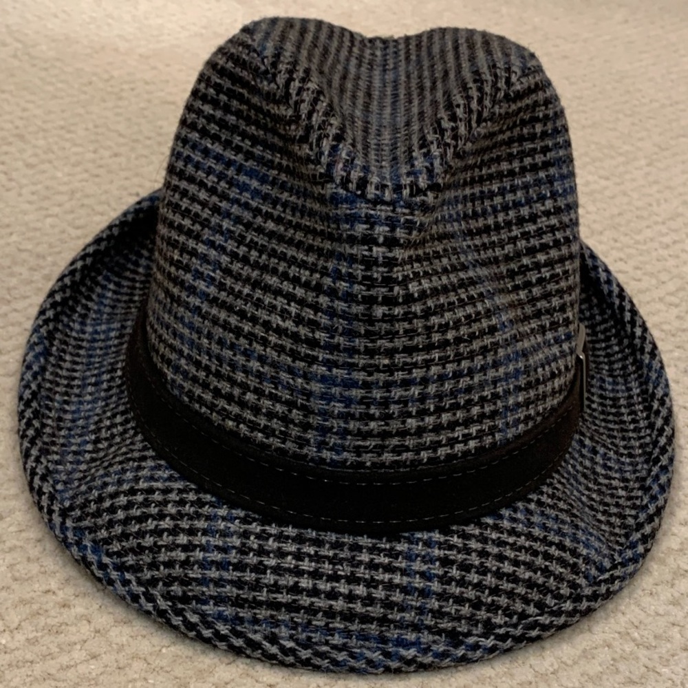 Gray and Blue Tweed Stetson Fedora 7 1/8.